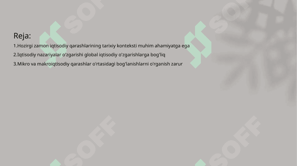 Hozirgi zamon iqtisodiy qarashlar evolyuciuasi 2