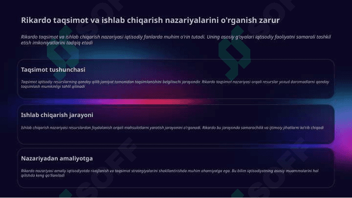 Klassik iqtisodchilar, Rikardo, Maltus, Xyum. 3