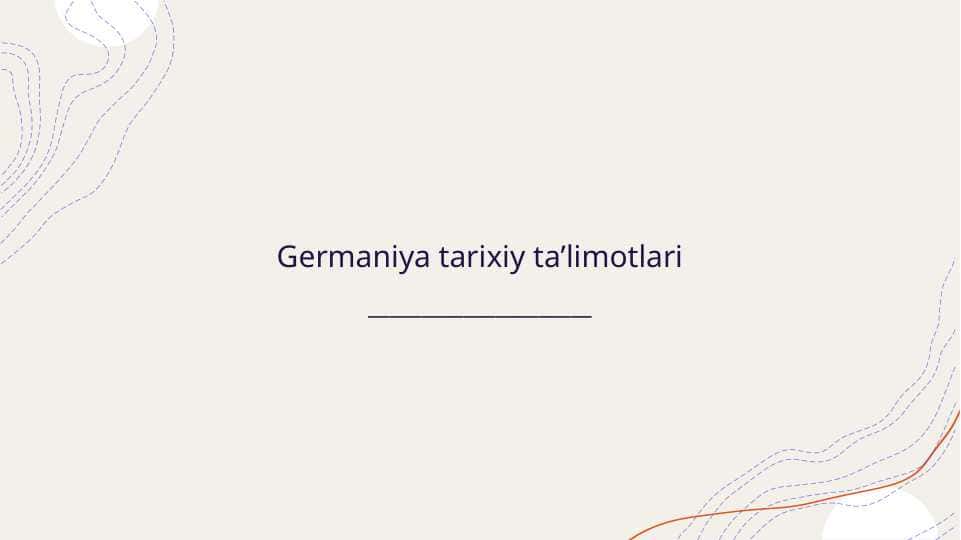 Germaniya tarixiy taʼlimotlari
