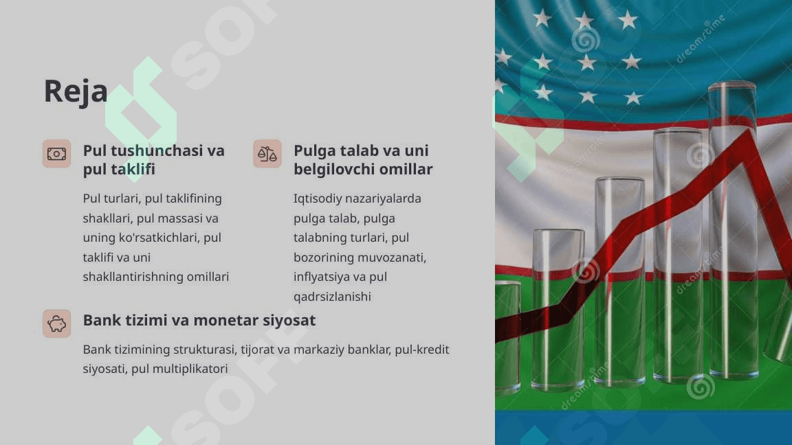 Pul taklifi, pulga talab va bank tizimi 2