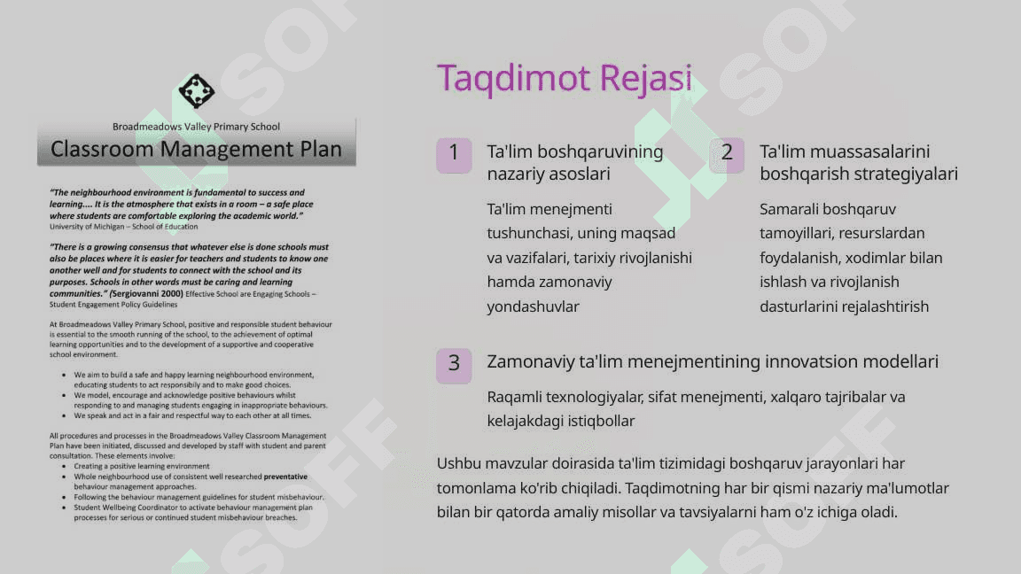 Ta'lim Tizimi Menejmenti Zamonaviy Yondashuvlar va Strategiyalar 2