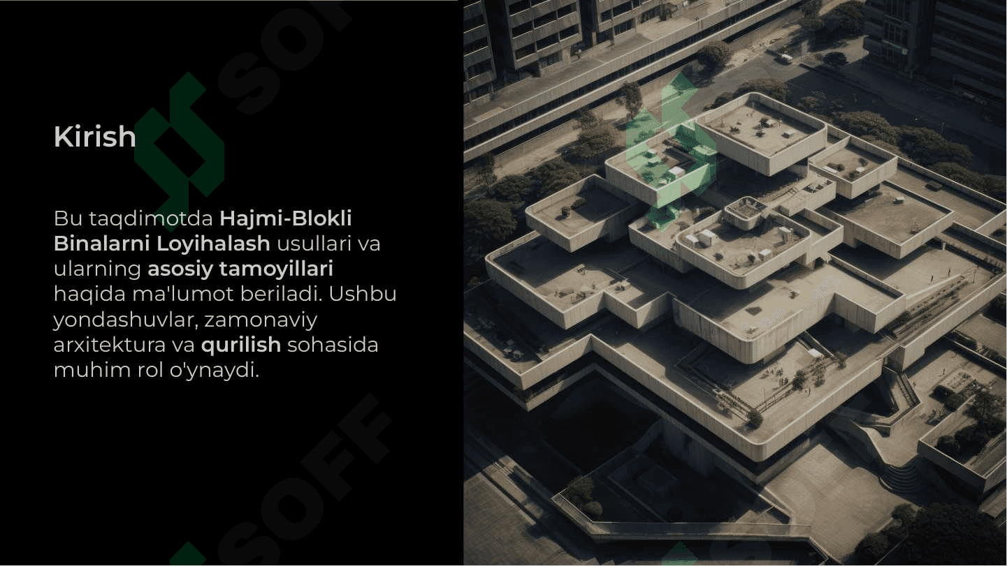 Hajmi-blokli binolarni loyihalash 2