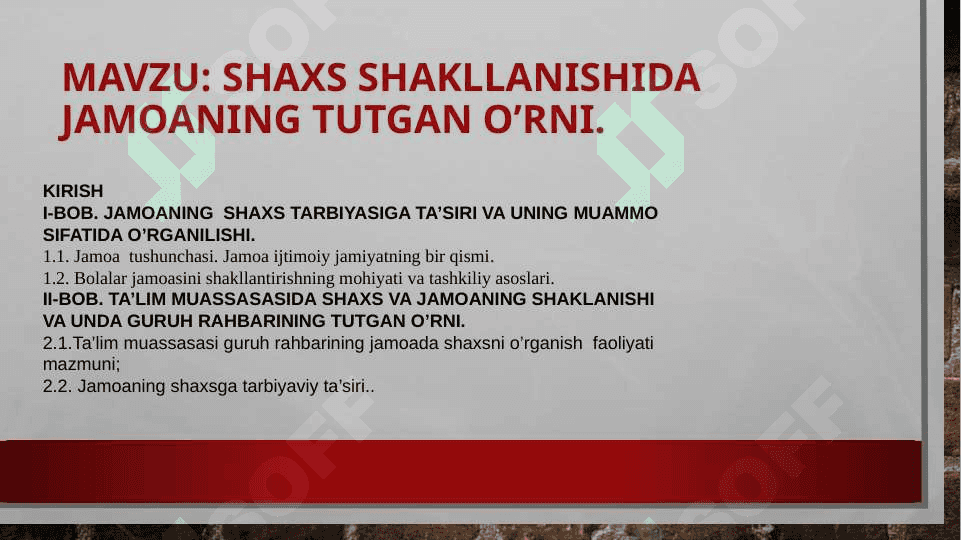 SHAXS SHAKLLANISHIDA JAMOANING TUTGAN O’RNI.pptx 2