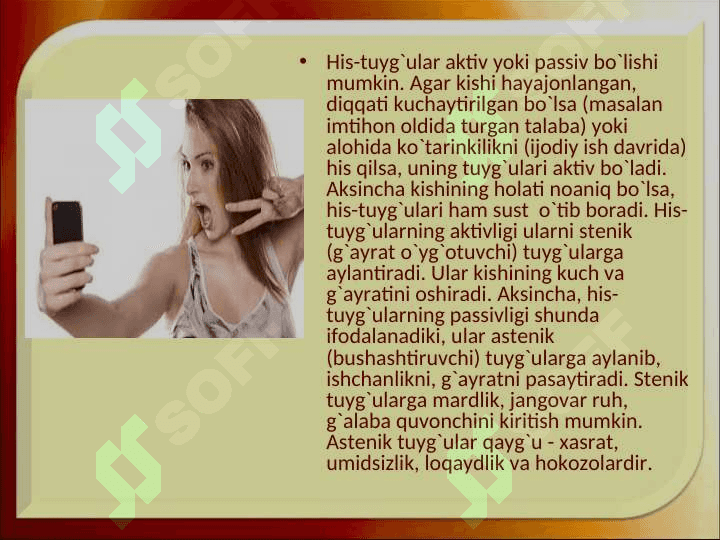 Hissiyot haqida tushuncha 6