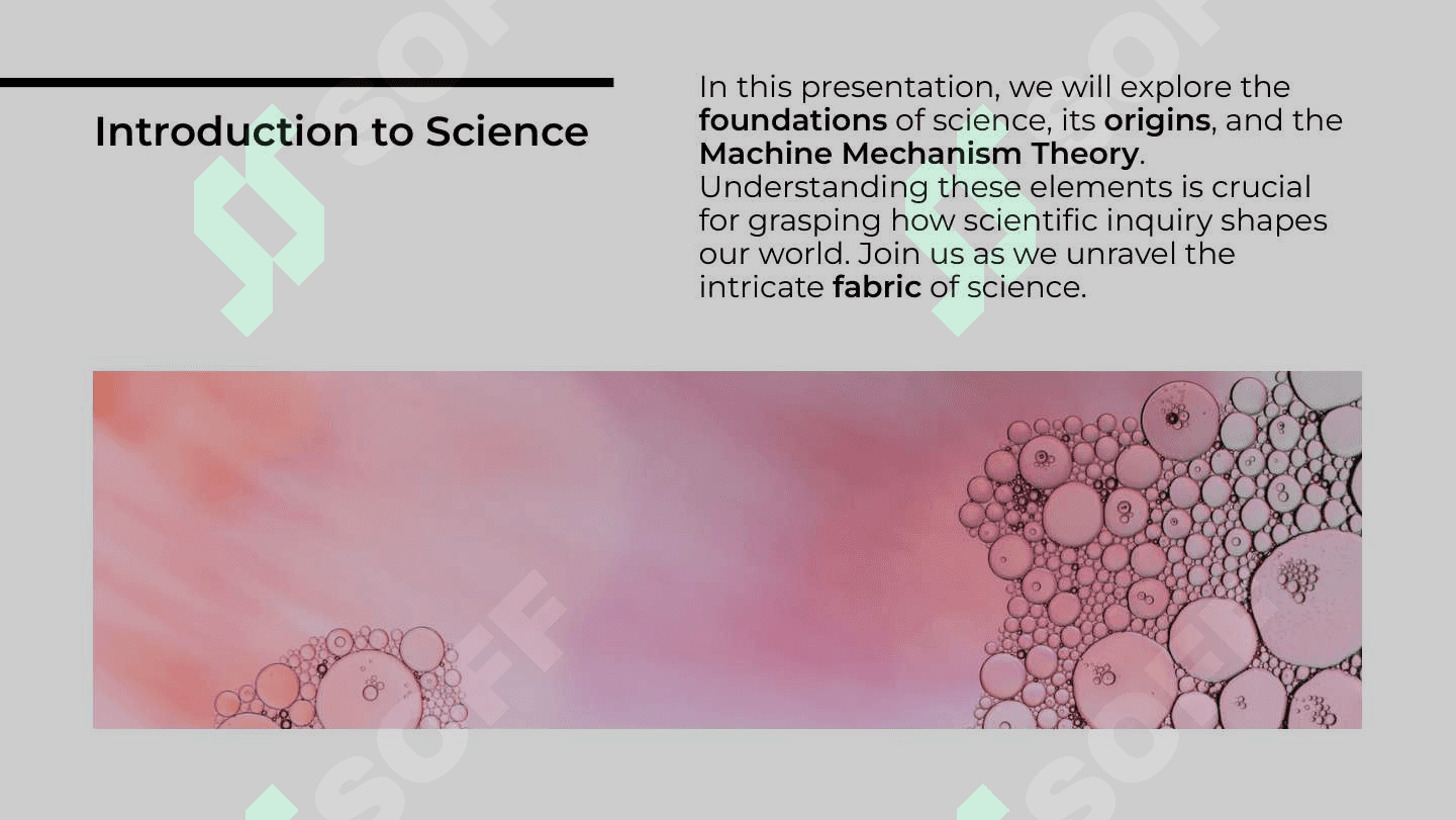 The content and orign of science. Machine details, machine mechanism theory 2