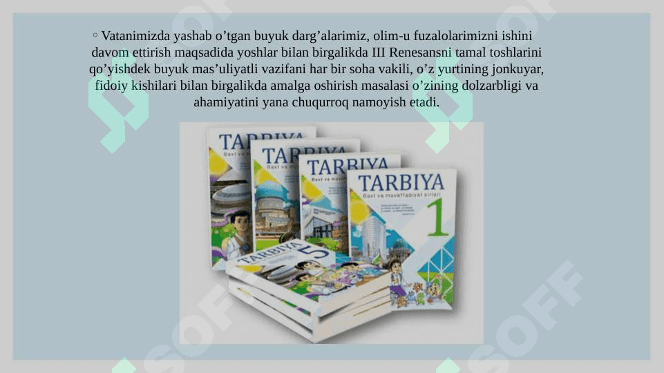 Tarbiya darsligini o'rganish 3