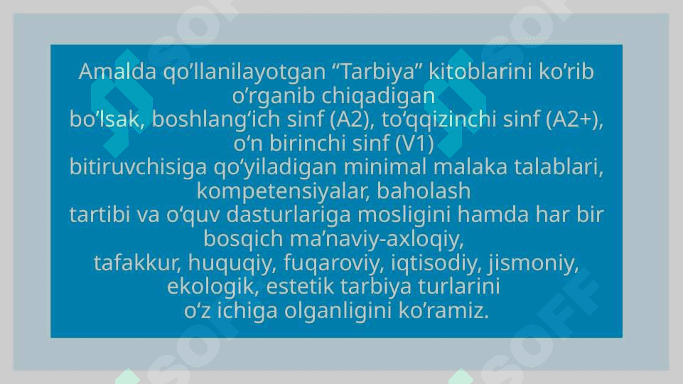 Tarbiya darsligini o'rganish 7