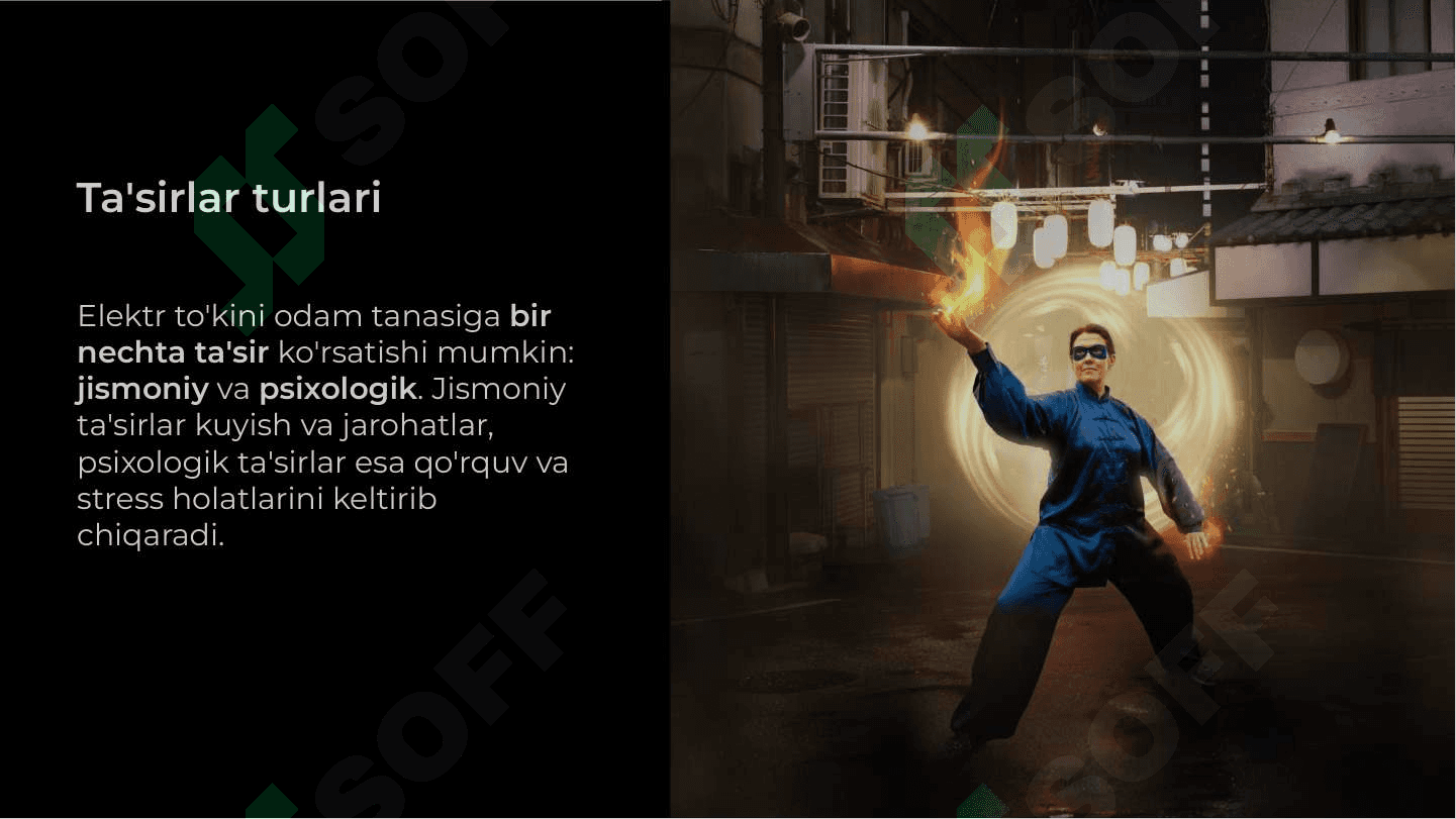 Elektr to'kini odam tanasiga ta'siri va undan himoya chorasi 4