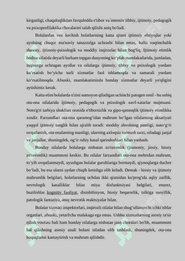 Yetimlikning kelib chiqish sabablari. 4