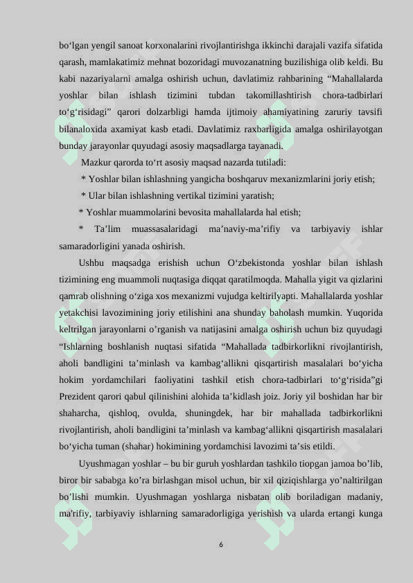 Uyushmagan yoshlar  bilan olib boriladigan ijtimoiy pedagogik ish 6