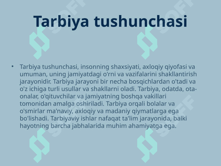 Tarbiyaviy ishlar metodikasi 3