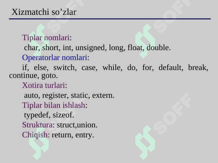 Dasturlash asoslari. Chiziqli, taqmoqlanuvchi va takrorlanuvchi jarayonlarni dasturlash. 6
