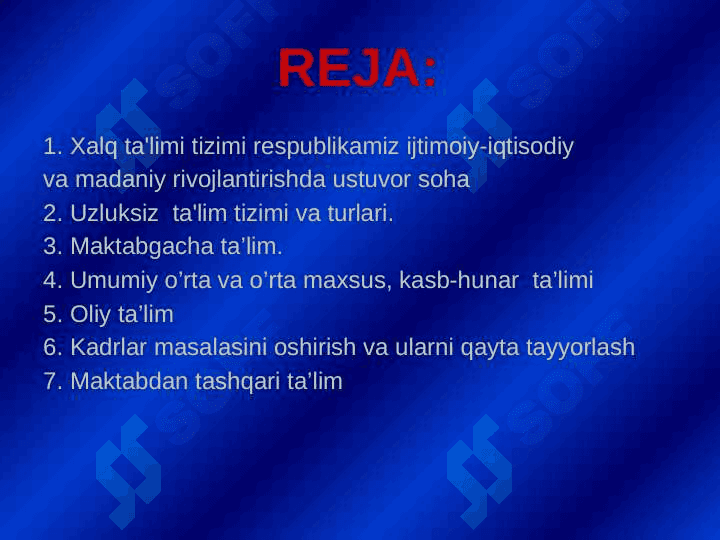 Uzluksiz ta'limni tashkil etish va rivojlantirish tamoyillari 2