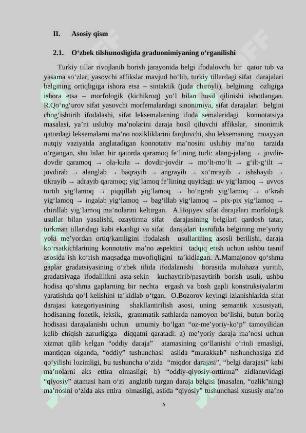 O’zbek tilshunosligida graduonimiya hodisasining ilmiy tadqiqi 6
