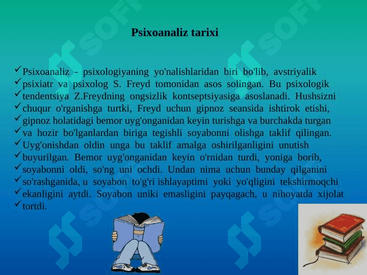 Zamonaviy psixoanalizni asosiy yo’nalishlari 3