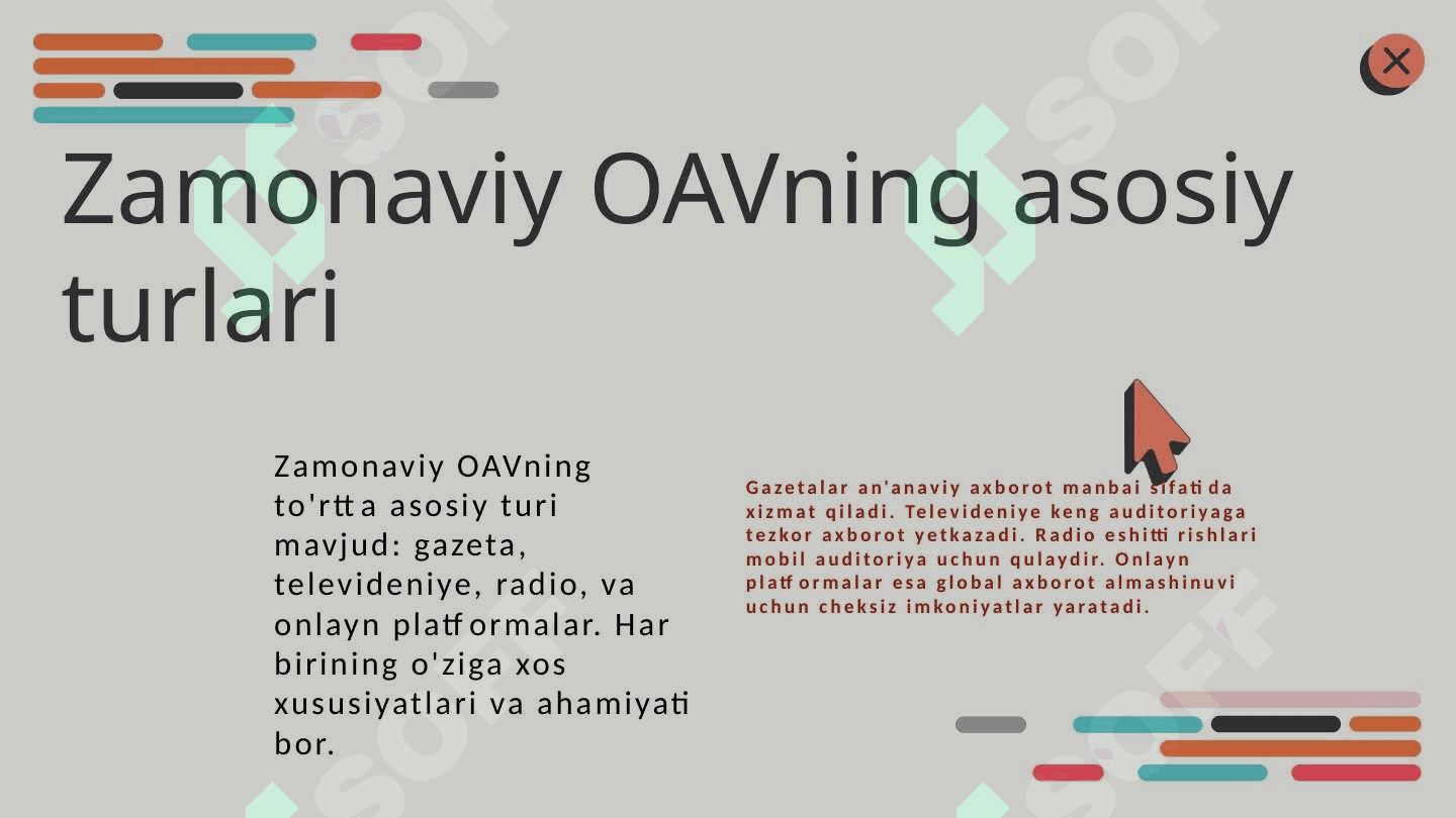 Òzbekiston Respublikasida ommaviy axborot vositalarining faoliyati 4