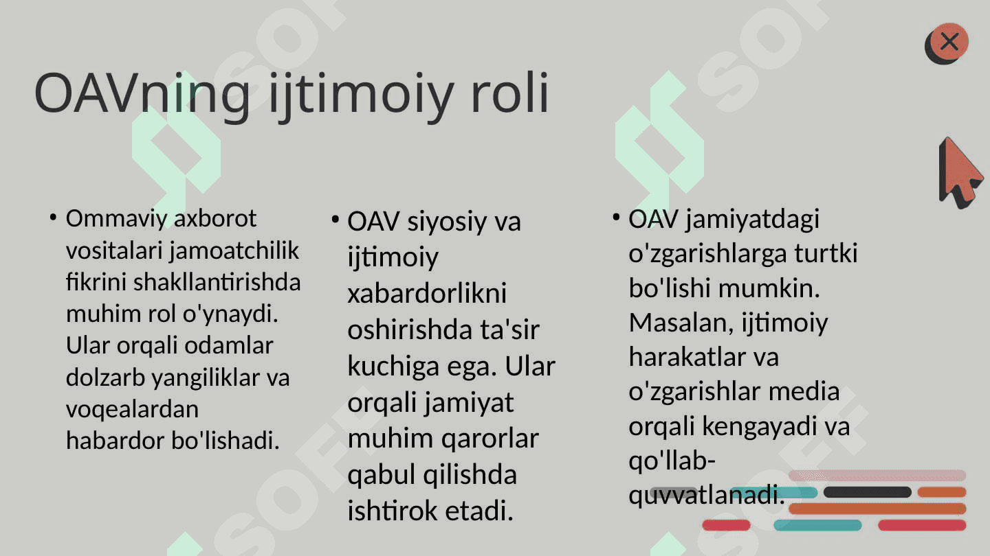 Òzbekiston Respublikasida ommaviy axborot vositalarining faoliyati 5