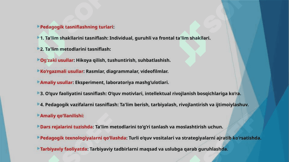 PEDAGOGIK TASNIFLASHDA ILMIY DALILLARNI ROLI 3