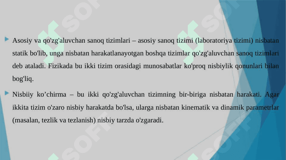 NUQTANING MURAKKAB XARAKATI ASOSIY VA QO’ZG’ALUVCHAN SANOQ SISTEMALARI NISBIIY KO’CHIRMA VA MURAKKAB XARAKATLAR TEZLIKLARNI QO’SHISH 4