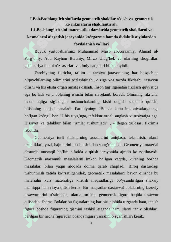 Boshlangʻich sinflarda kesmani teng bo'laklarga bolish mavzusini o'qitish metodikasi 4
