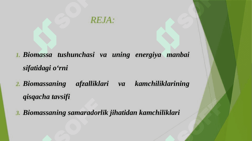 BIOMASSANING KAMCHILIKLARI 2