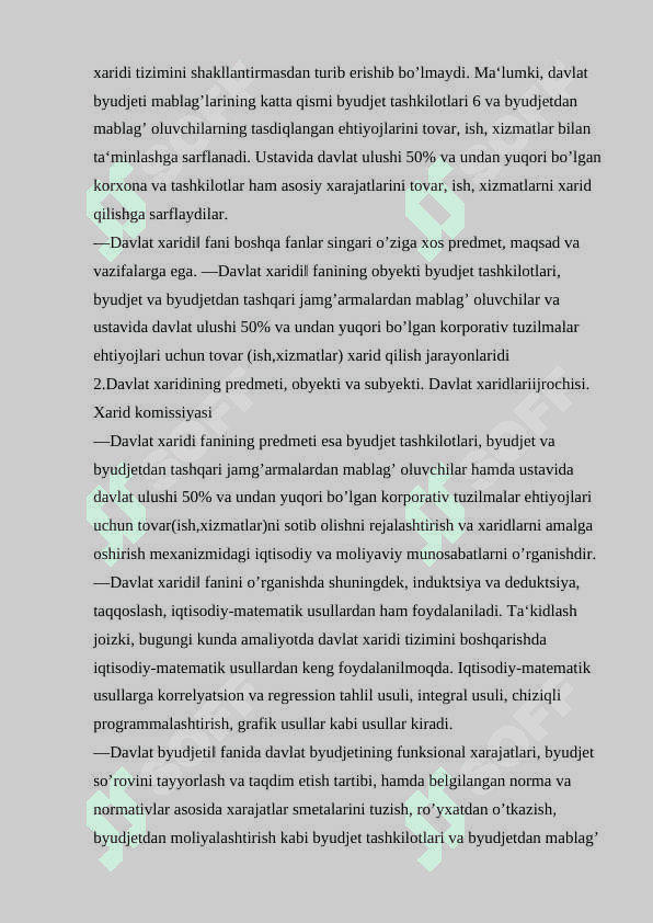 Davlat xaridining mohiyati va uning ijtimoiy-iqtisodiy ahamiyati 4
