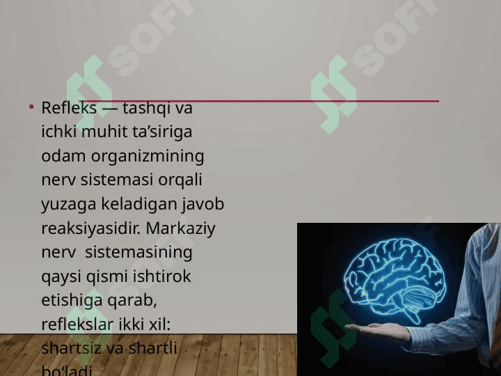 shart va shartsiz reflekslar 3