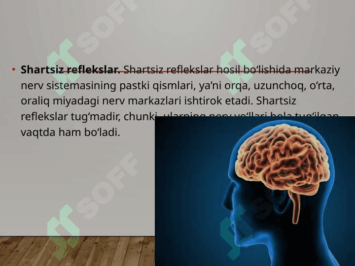 shart va shartsiz reflekslar 4
