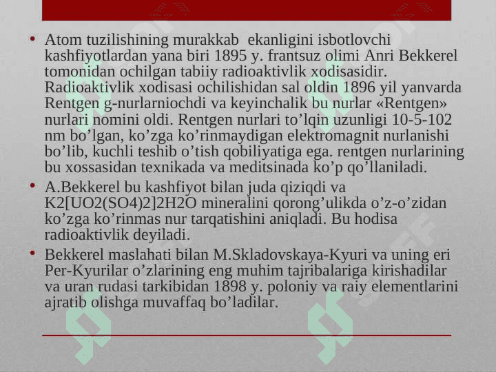 Atomdagi toklar. Magneton 6
