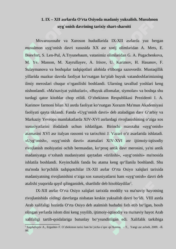 Musulmon Uyg‘onish davrida O‘rta Osiyoda ilm-fan 2