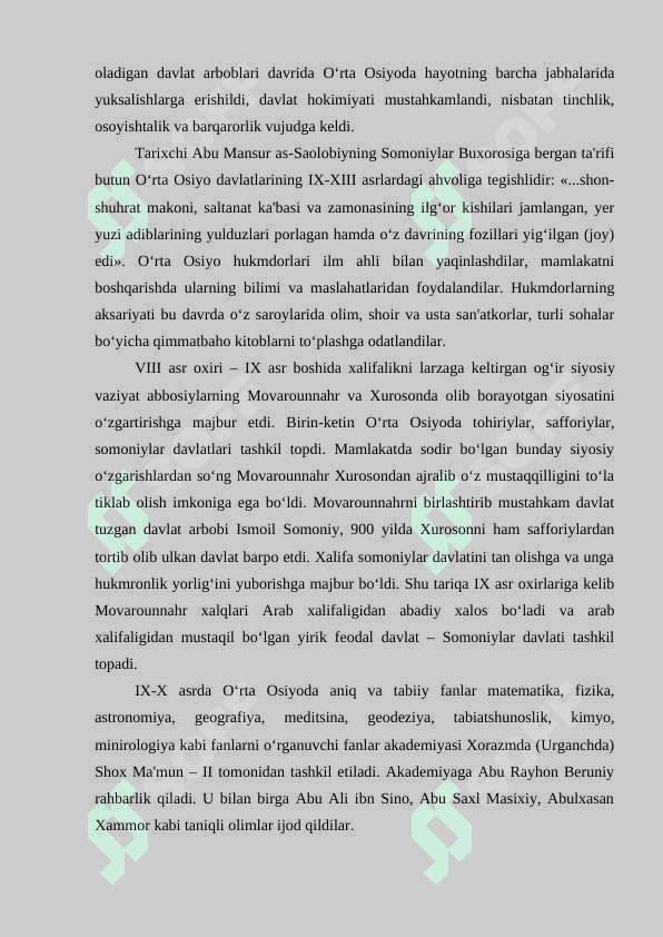 Musulmon Uyg‘onish davrida O‘rta Osiyoda ilm-fan 4