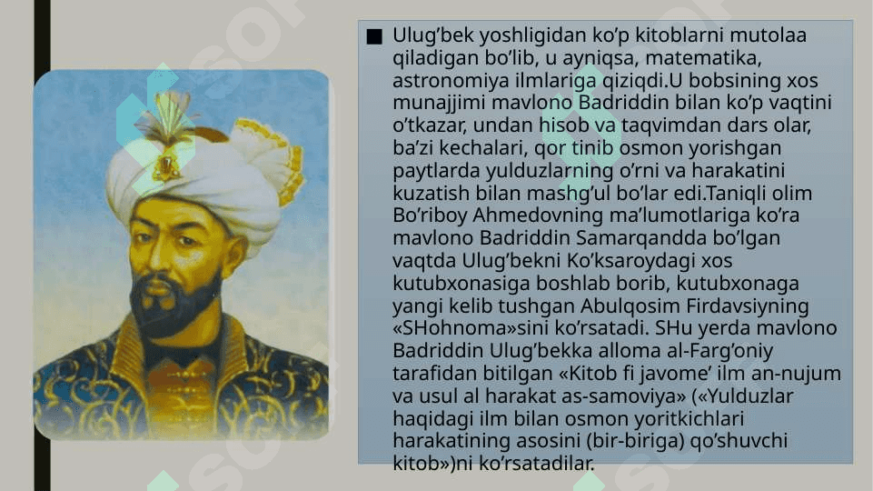 Mirzo Ulug'bek - davlat arbobi va buyuk olim 5