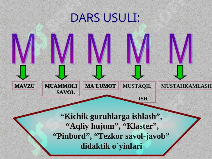 Xonadan o’tmasdan ayirish 4