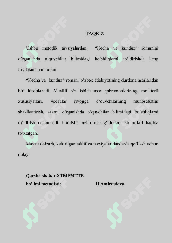 KECHA VA KUNDUZ 2