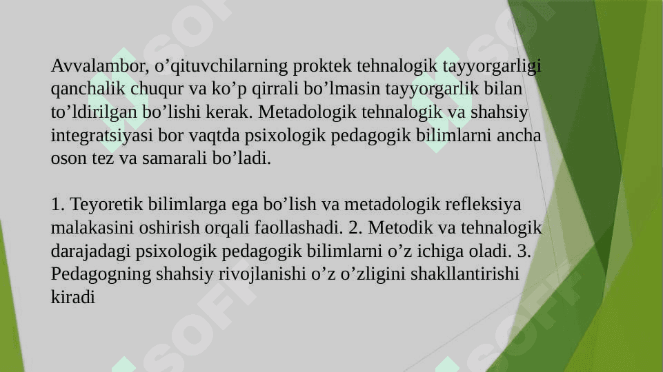 Bo'lajak o'qituvchilar psixo-pedagogik bilimlarini integratsiyalash 2