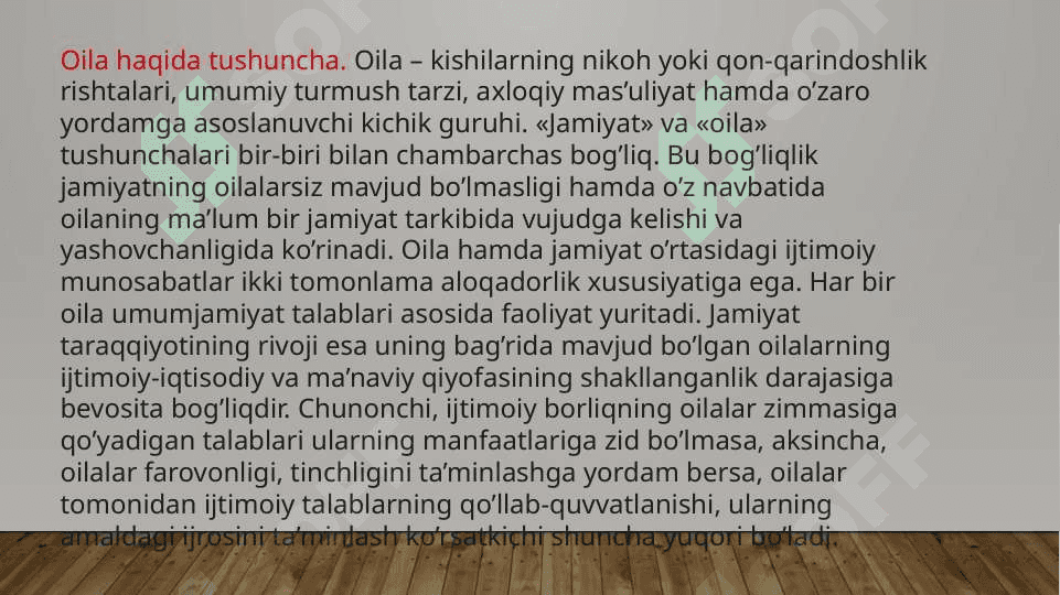 oilada tarbiya asoslari 2