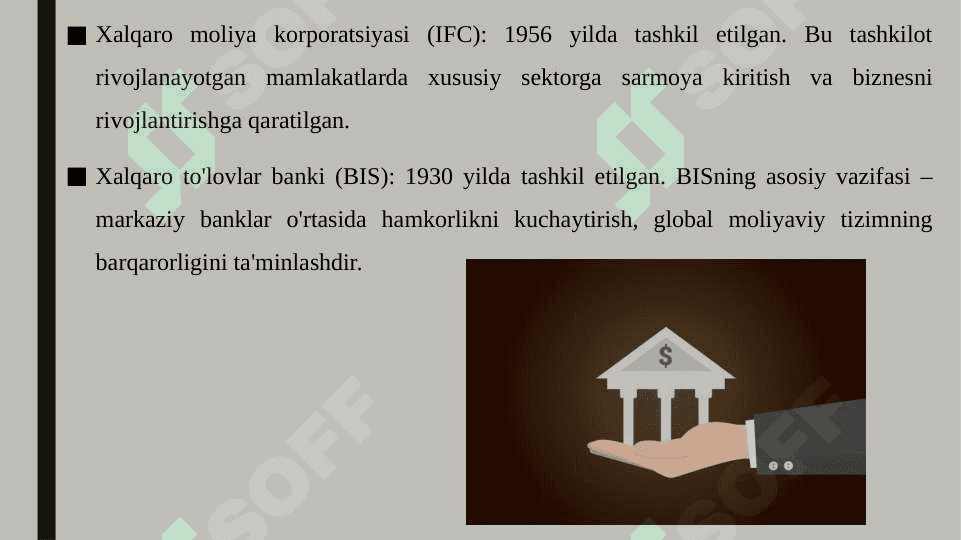 Xalqaro moliya institutlari va ularning vujudga kelishi 4