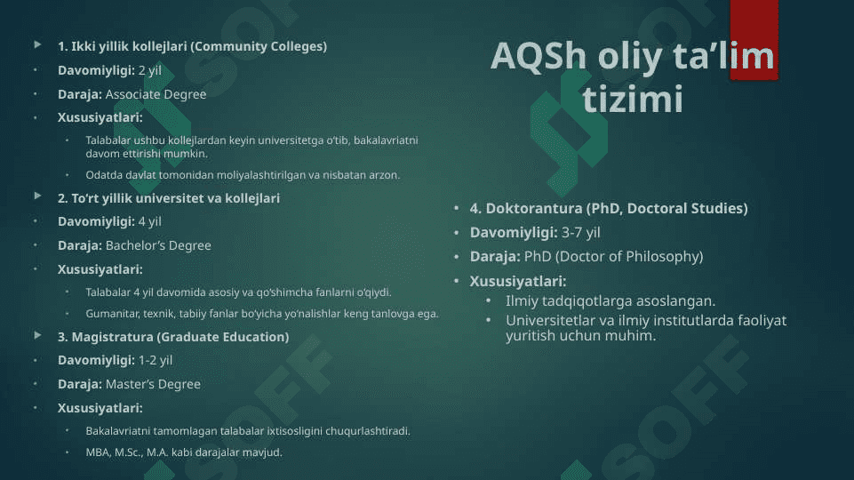 Amerika ta'lim tizimi 4
