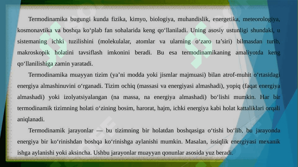Termodinamika qonuni 4