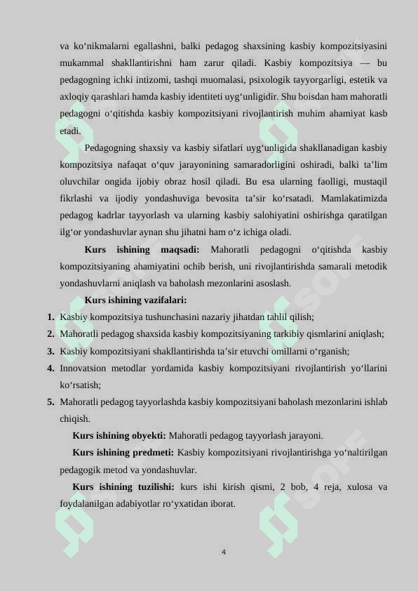 Mahoratli pedagogni oʻqitishda kasbiy kompozitsiyani rivojlantirish 4