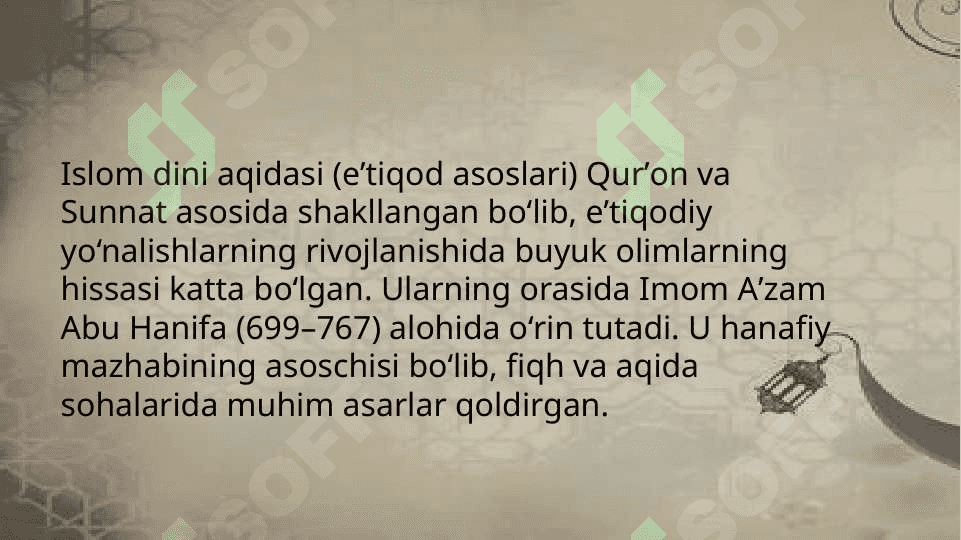 Islom dini aqidalari 2