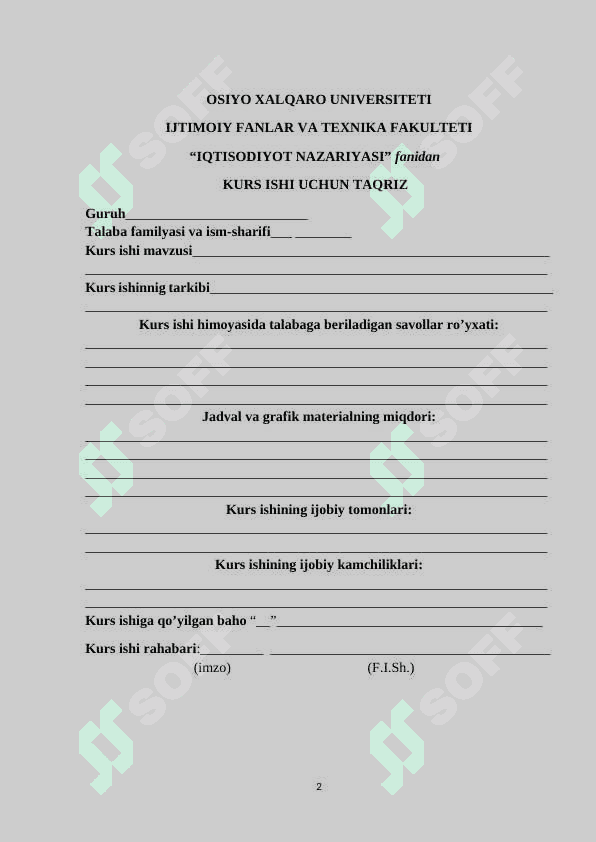 Bozor islohotlari mohiyati va o'tish davrdagi o'ziga xos xususiyatlari 2