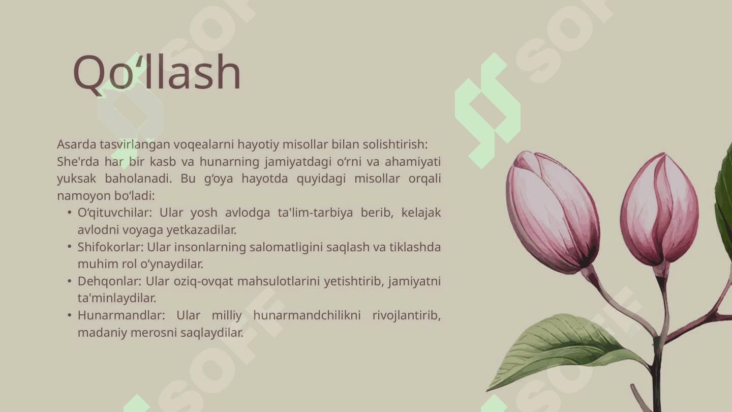 Asar nomi: Hamma hunar sevimli Muallif: Olqor Damin, Sher.Asar nomi:Abu Ali ibn Sino, Rivoyat 4
