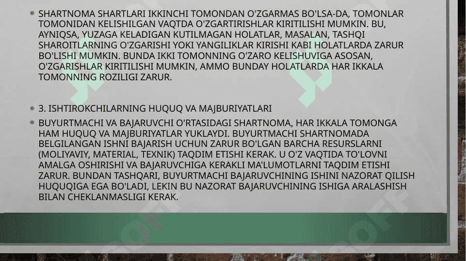 shartnoma doirasida “buyurtmachi” va “bajaruvchi” munosabatlari 4