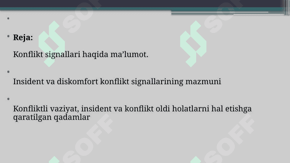 KONFLIKT  SIGNALLARI 2