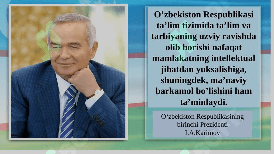 Mustaqil O‘zbekistonda ta’lim sohasida amalga oshirilgan islohotlar. 3