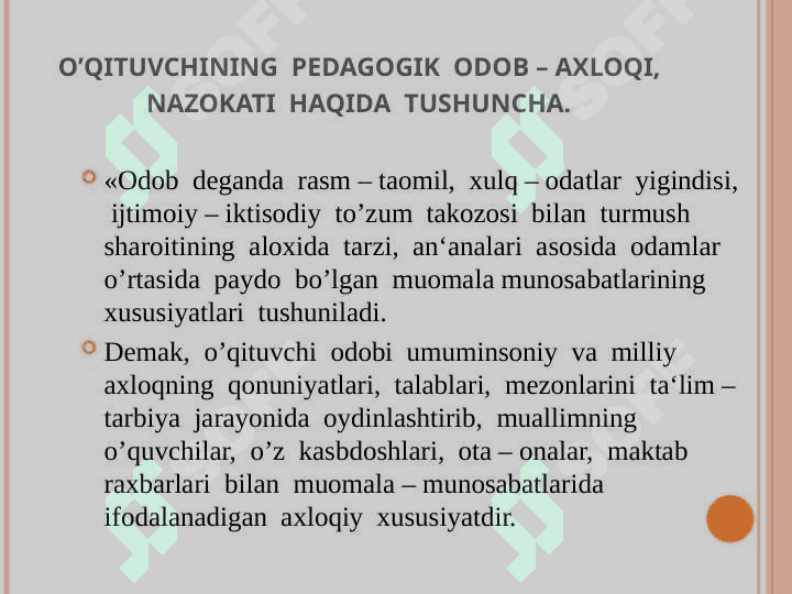 PEDAGOGIK NAZOKATNING MOHIYATI VA MAZMUNI 5