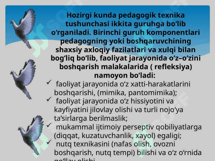 Pedagogik texnikani shakllantirish metodikasi. Nutq texnikasi va madaniyati 5