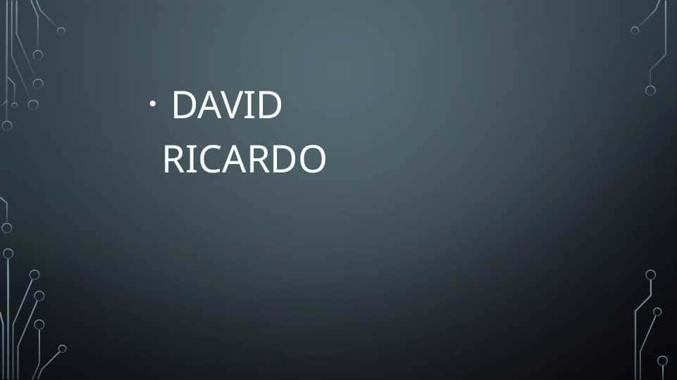 DAVID RICARDO