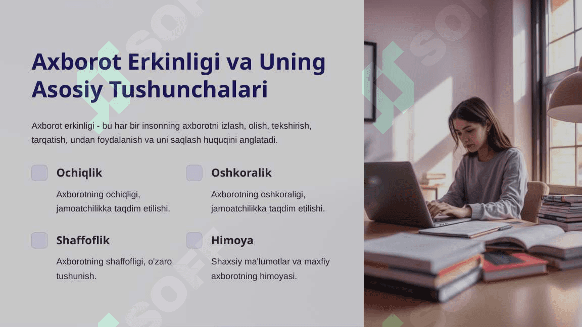 Axborot Erkinligi Prinsiplari va Kafolatlari to'g'risidagi Qonun 3